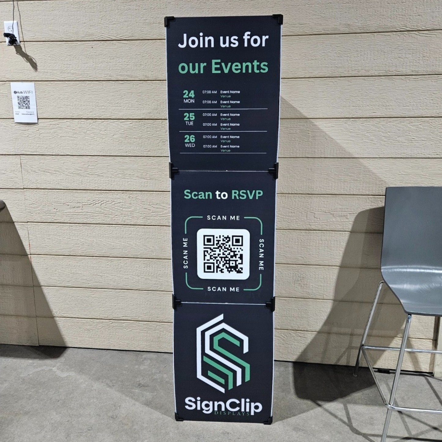 6 ft Tri-Tower Display