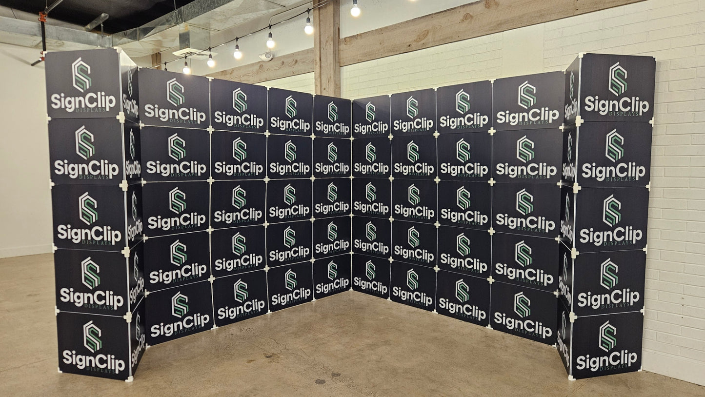 10x10 foot corner Convention/ Multi-Candidate Event Booth