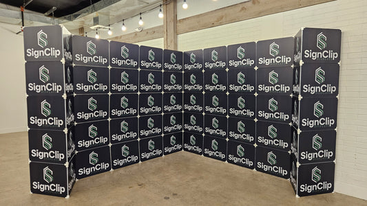 10x10 foot corner Convention/ Multi-Candidate Event Booth