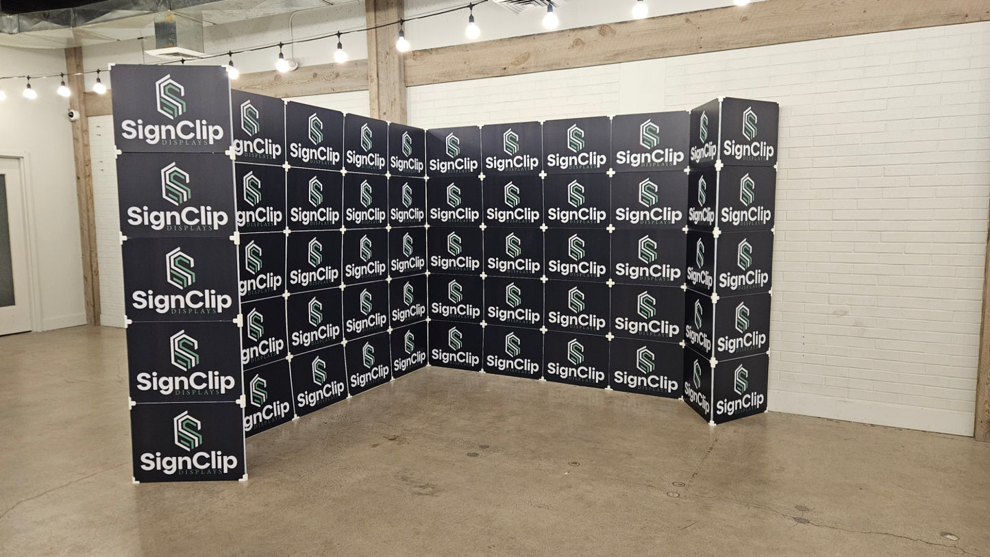 10x10 foot corner Convention/ Multi-Candidate Event Booth