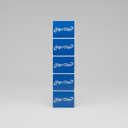 Sign Clip Display Floor Tower with White Clips