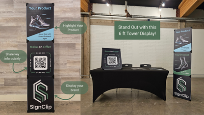 6 ft Tri-Tower Display